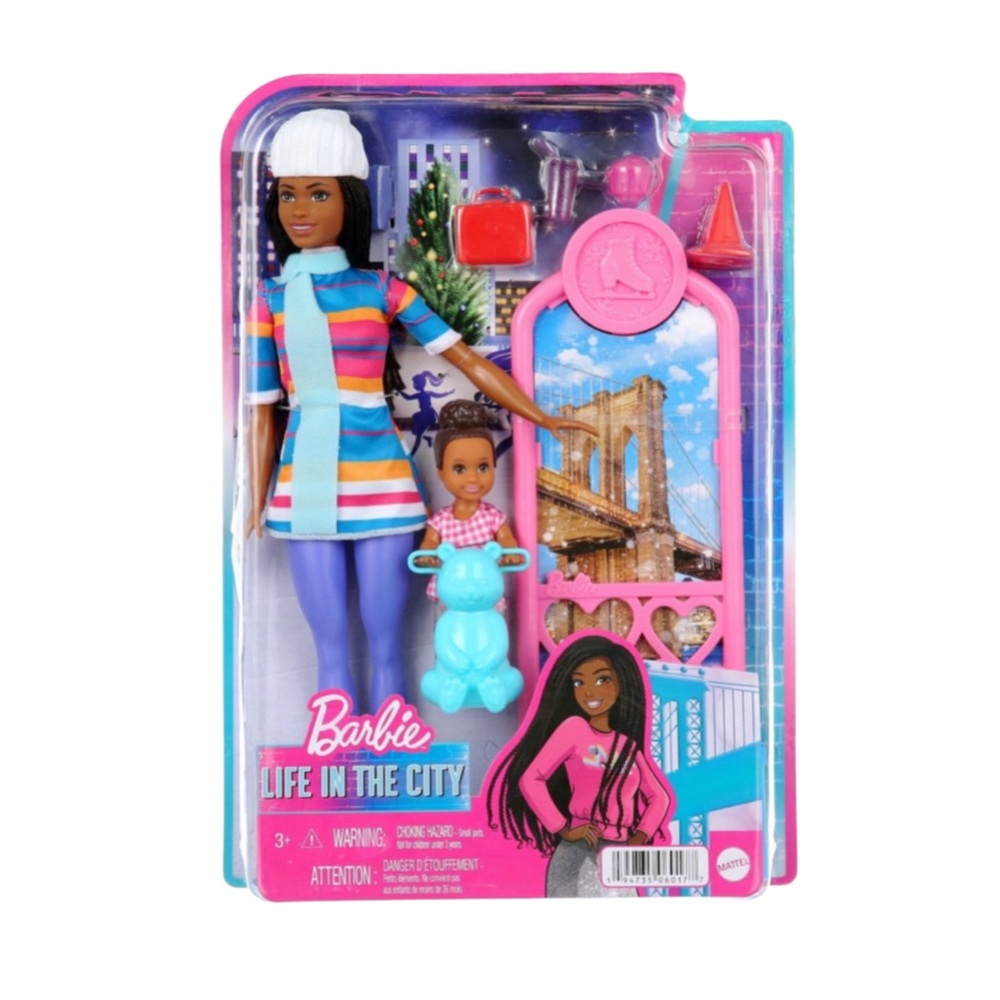 Barbie life In The City  "Brooklyn" Roberts Ice Skating Playset